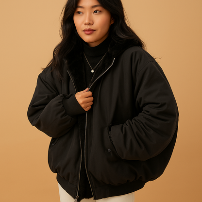 Warm Women's Hooded Parka Coat