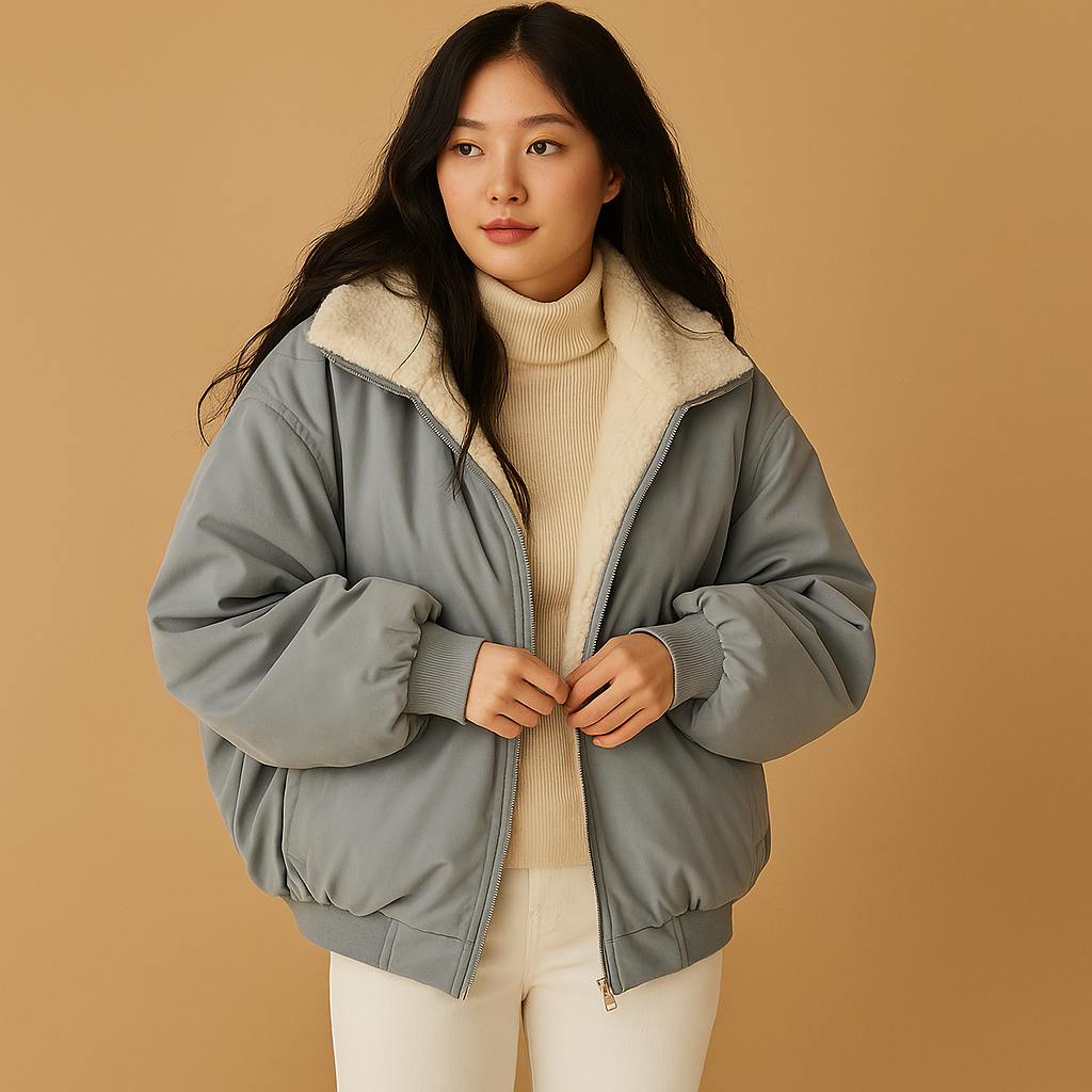 Warm Women's Hooded Parka Coat - OutfitLondon