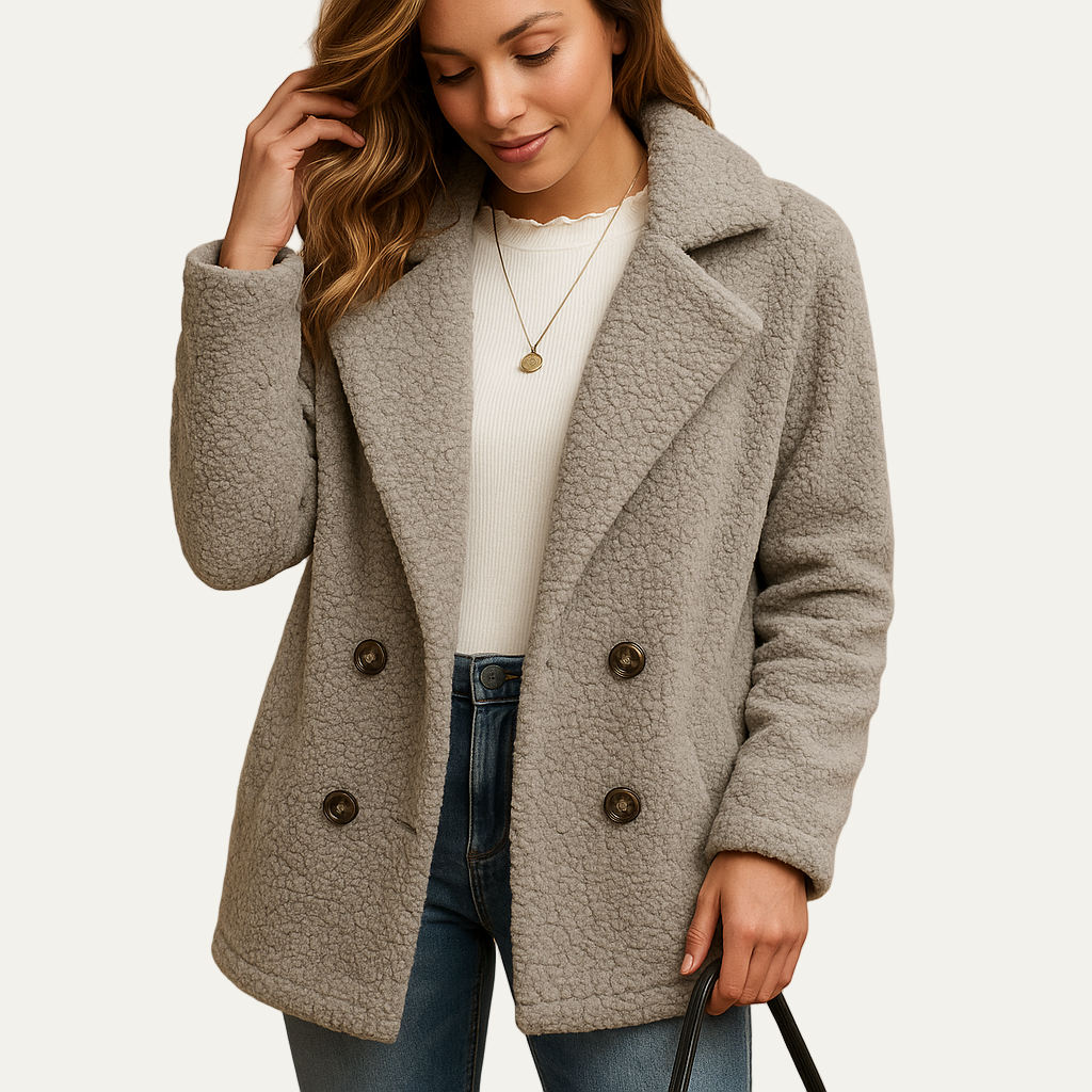 Short Fitted Puffer Coat for Women