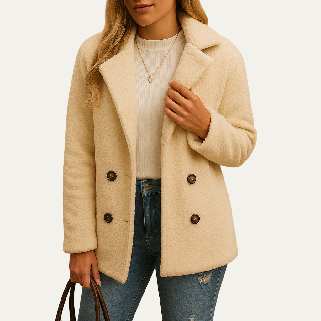 Short Fitted Puffer Coat for Women - OutfitLondon