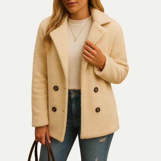 Short Fitted Puffer Coat for Women - OutfitLondon