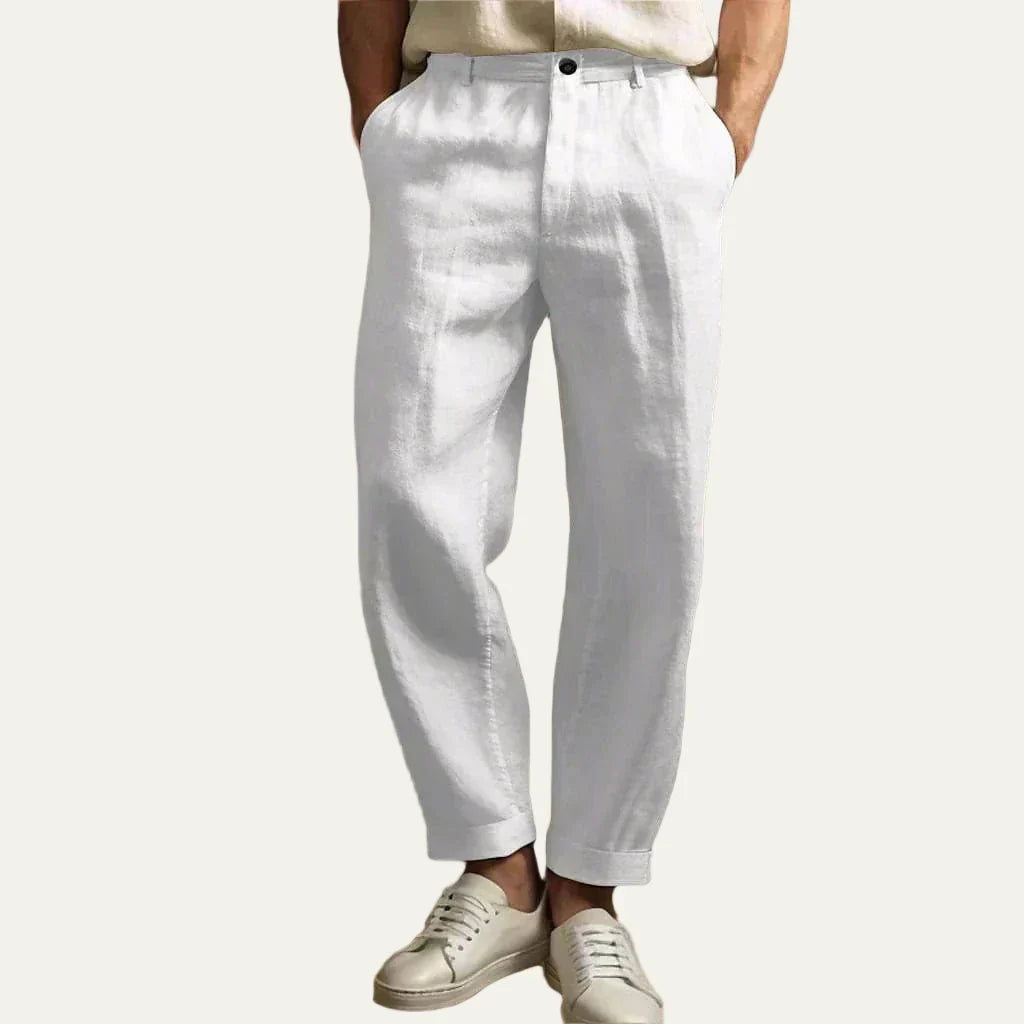 Men's Comfortable Linen Pleated Pants