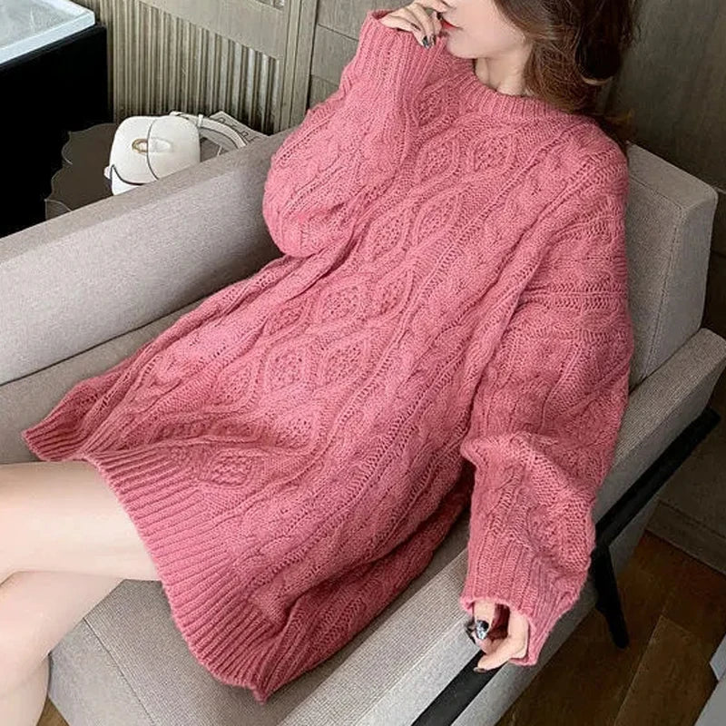 Cozy Oversized Knit Sweater for Fall Winter