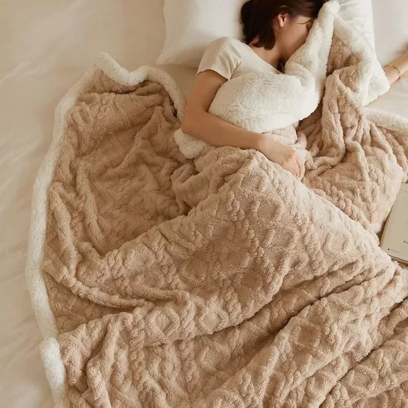 Soft Cozy Double Layer Fleece Blanket