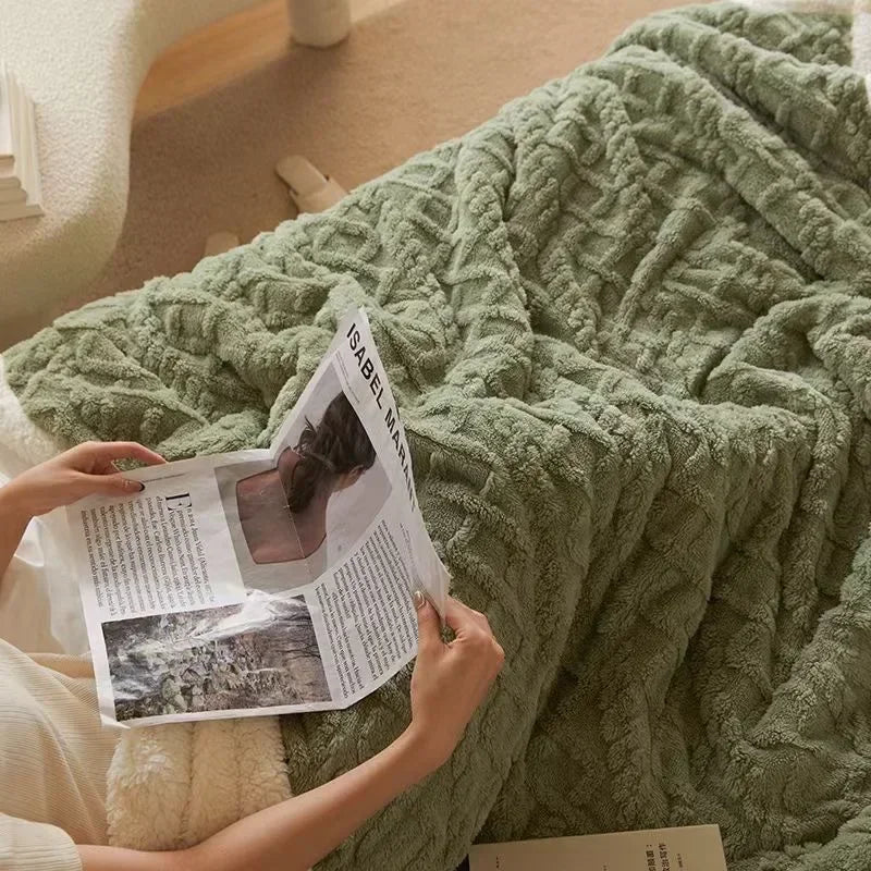 Soft Cozy Double Layer Fleece Blanket