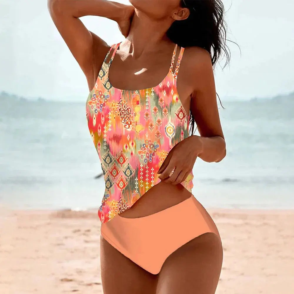 Trendy Printed Women's Swimsuit