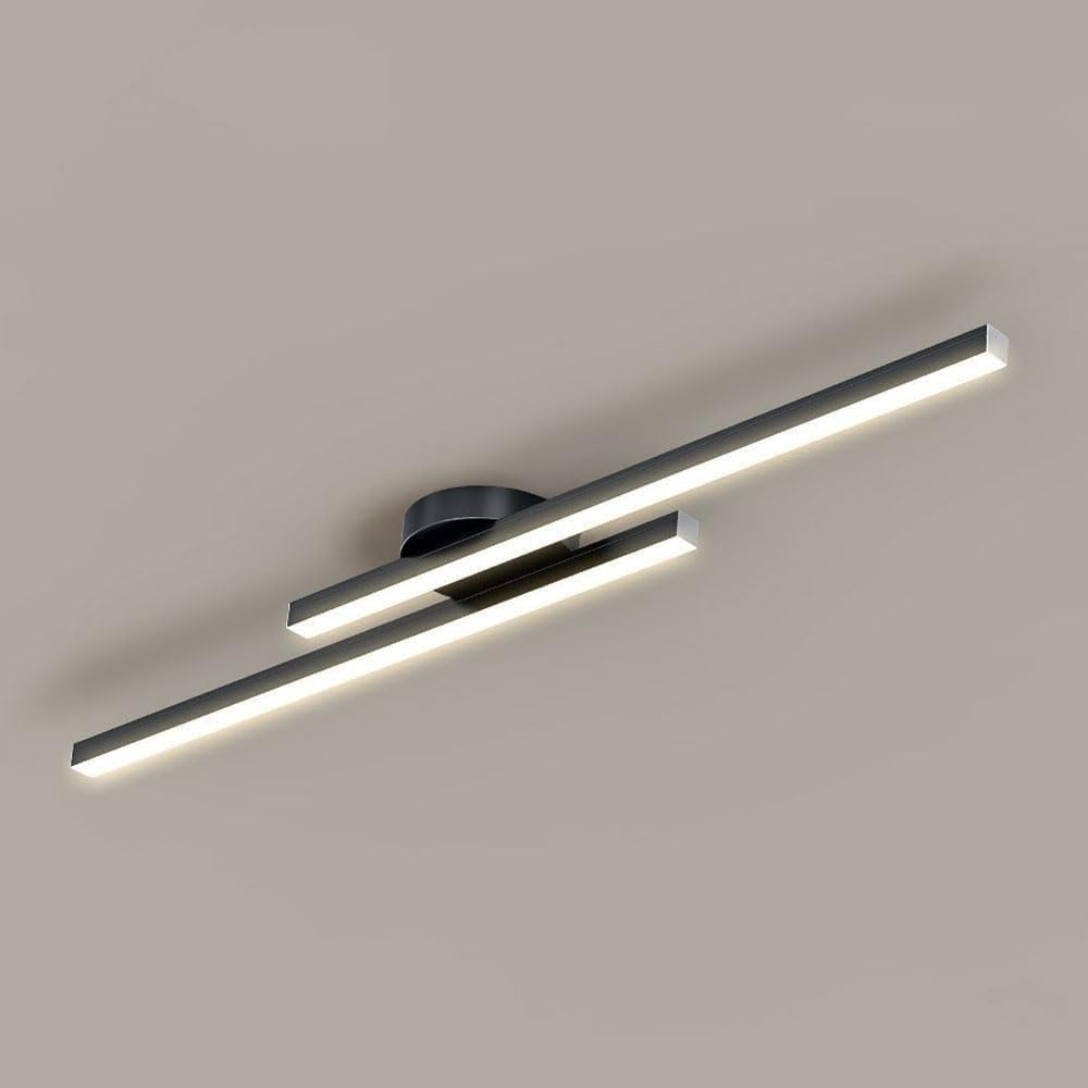 Polished Chrome LED Semi Flush Ceiling Lamp - OutfitLondon