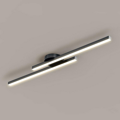 Polished Chrome LED Semi Flush Ceiling Lamp - OutfitLondon