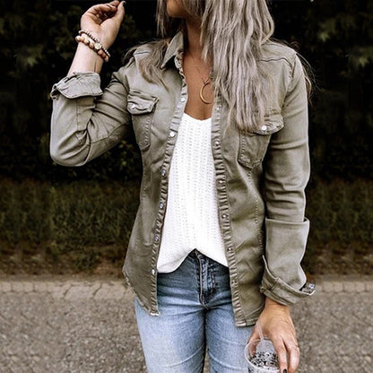 Classic Women's Blue Denim Jacket