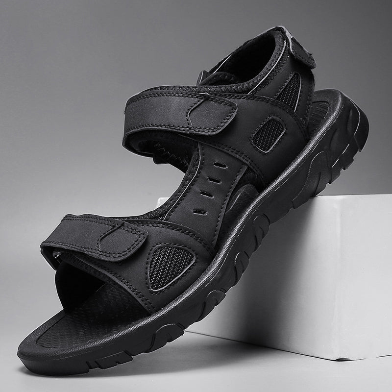 Classic Comfortable Leather Men's Sandals - OutfitLondon