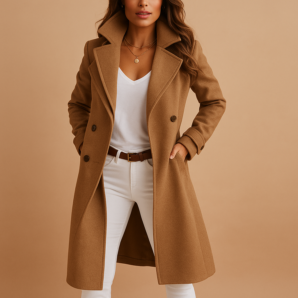 Classic Formal Women's Long Button Coat