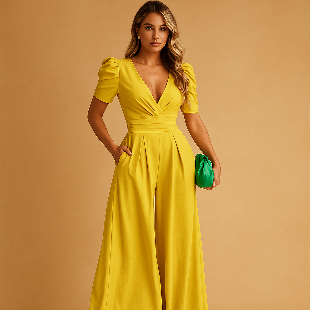 Elegant Fitted Ladies Evening Jumpsuit