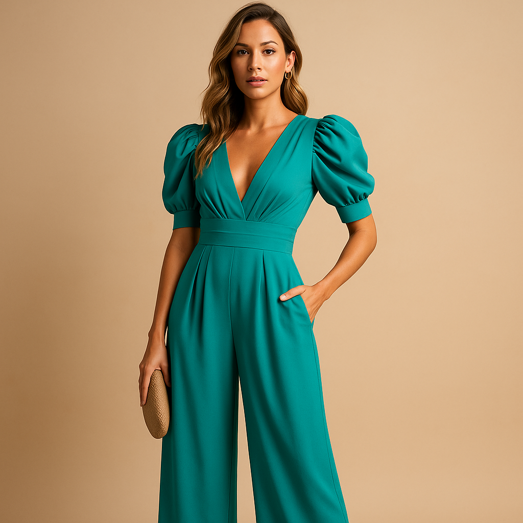 Elegant Fitted Ladies Evening Jumpsuit