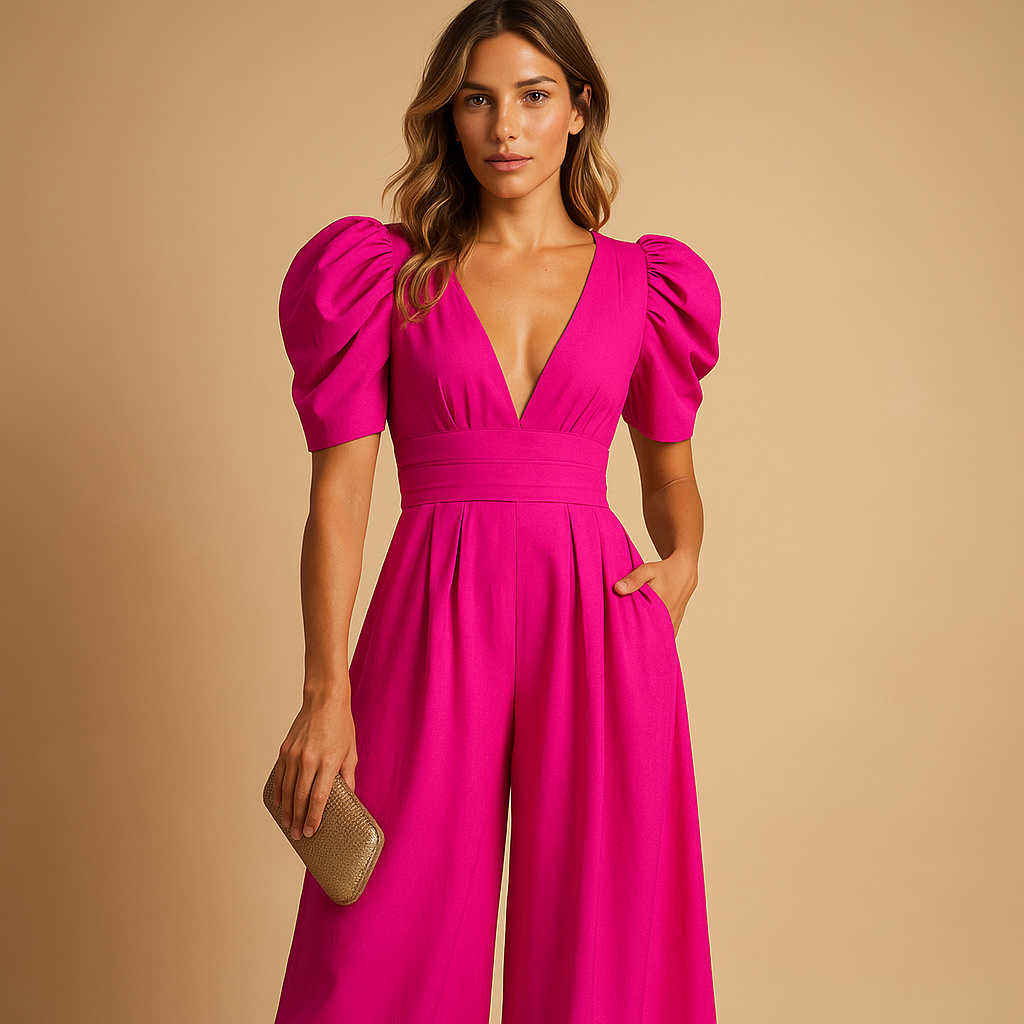 Elegant Fitted Ladies Evening Jumpsuit