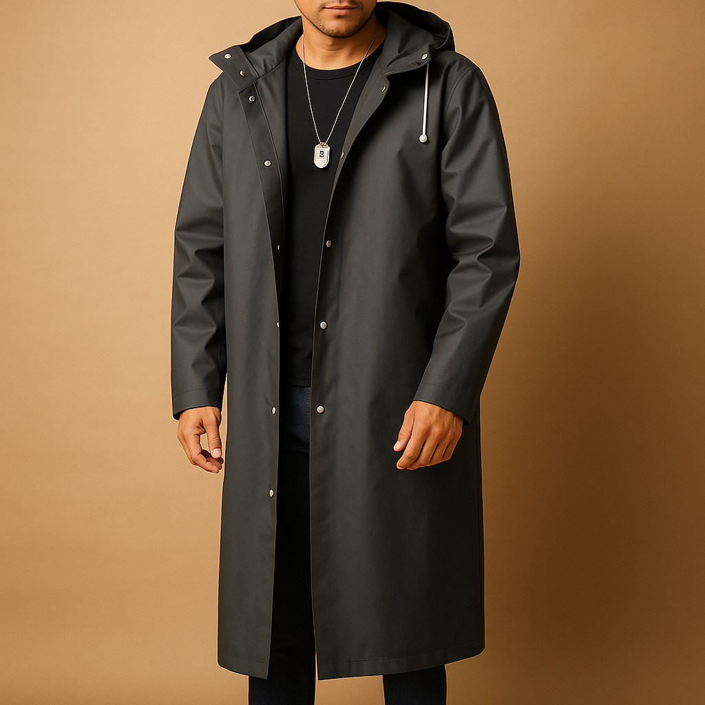 Waterproof Hooded Parka for Men - Insulated Rain Jacket - OutfitLondon