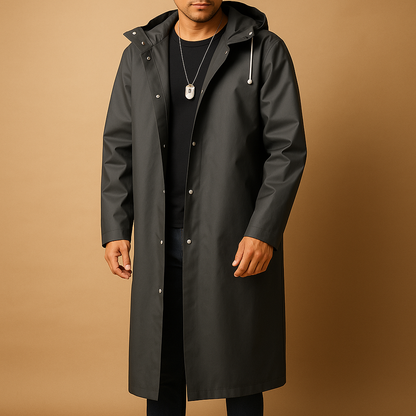 Waterproof Hooded Parka for Men - Insulated Rain Jacket - OutfitLondon
