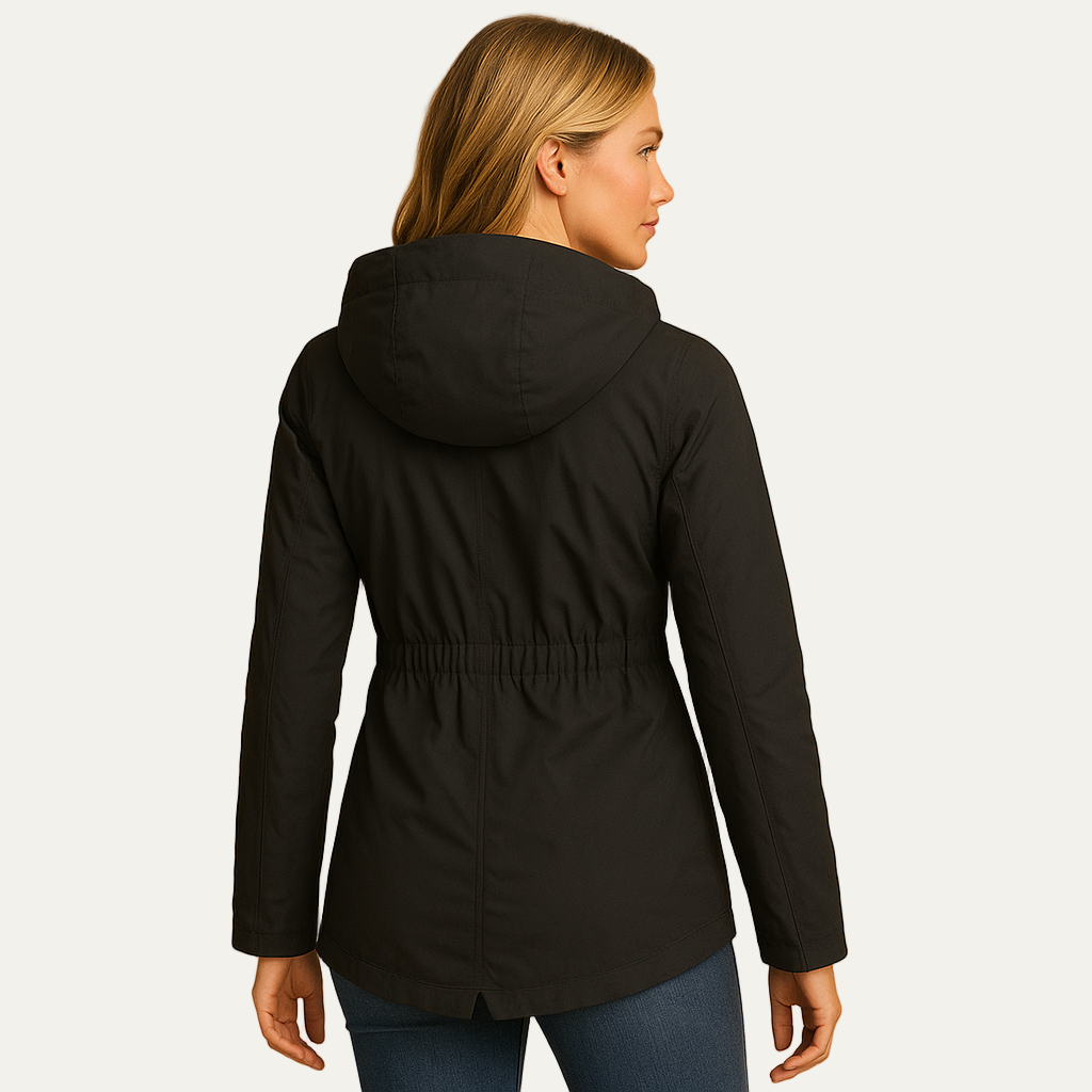 Warm Fleece Lined Hooded Winter Coat Jacket