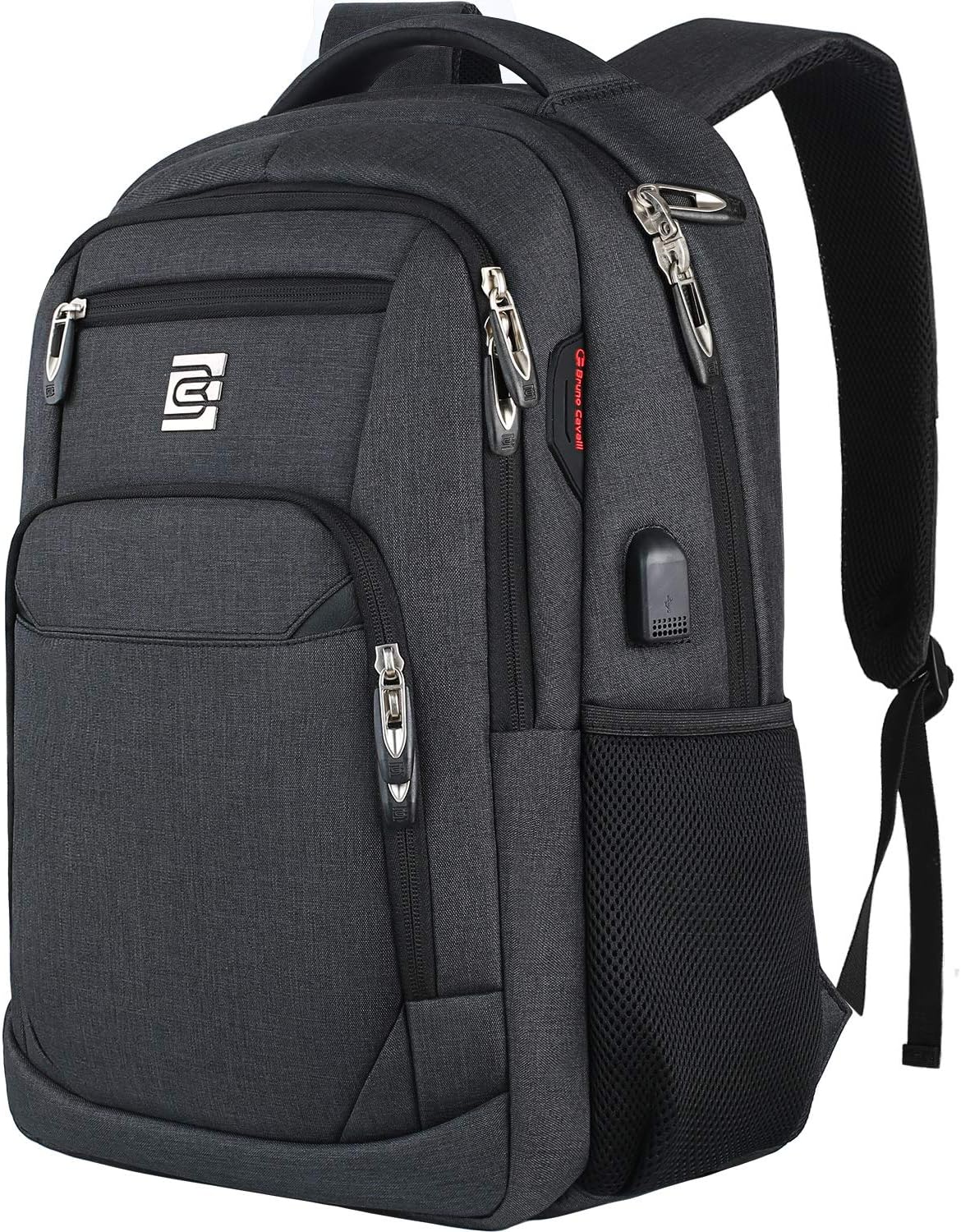 Secure Laptop Backpack with USB Charging and Pockets