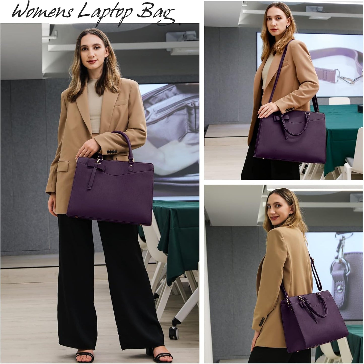 Professional Ladies Laptop Handbag with Multiple Pockets