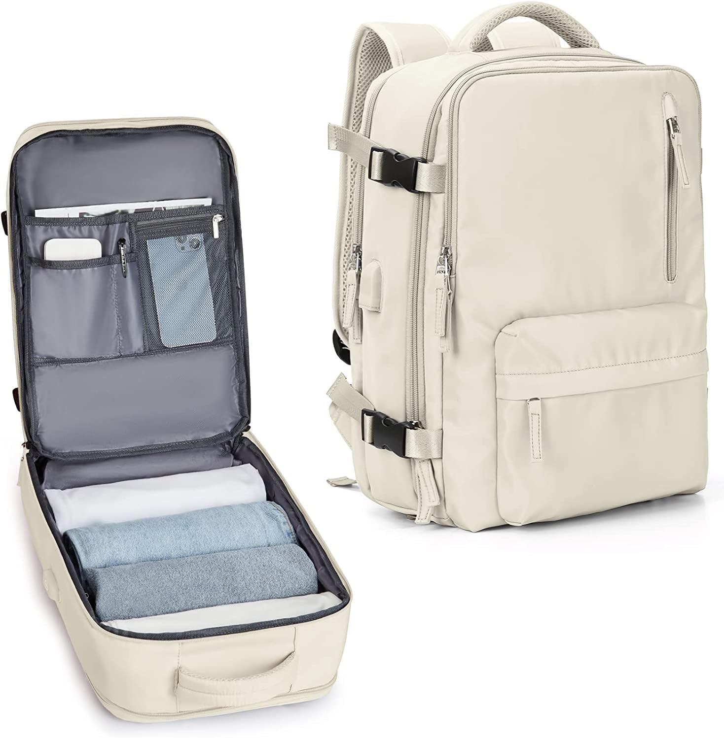 Waterproof Hiking Rucksack with Laptop Sleeve & USB Charger - OutfitLondon