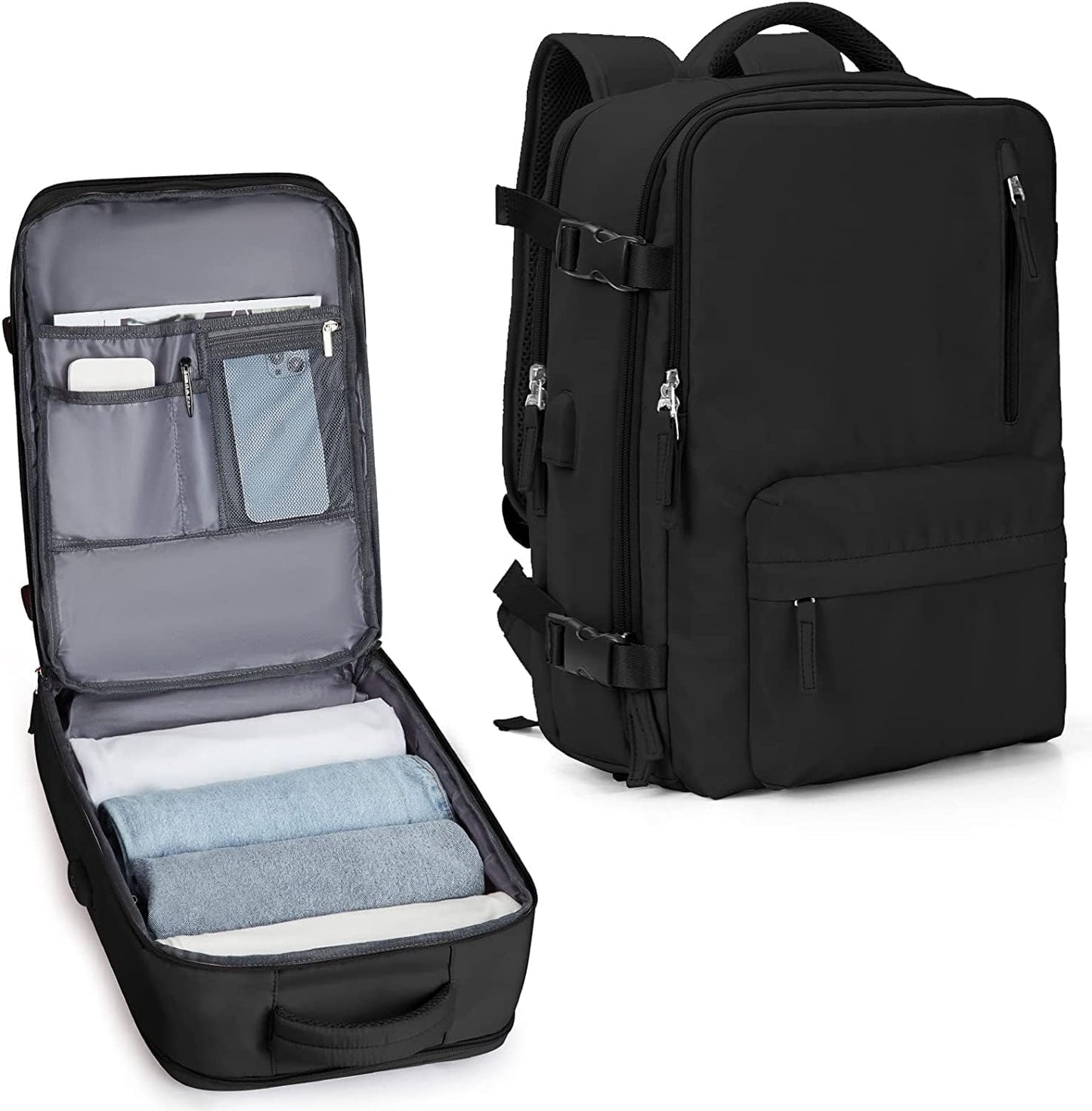 Waterproof Hiking Rucksack with Laptop Sleeve & USB Charger