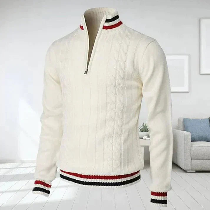 Classic Mens Thick Knit Sweater - OutfitLondon