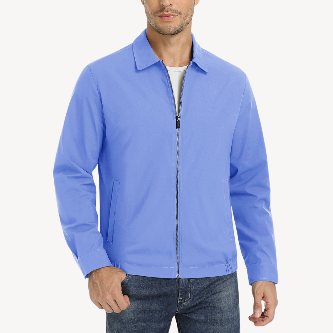 Waterproof Mens Zip Up Jacket with Pockets