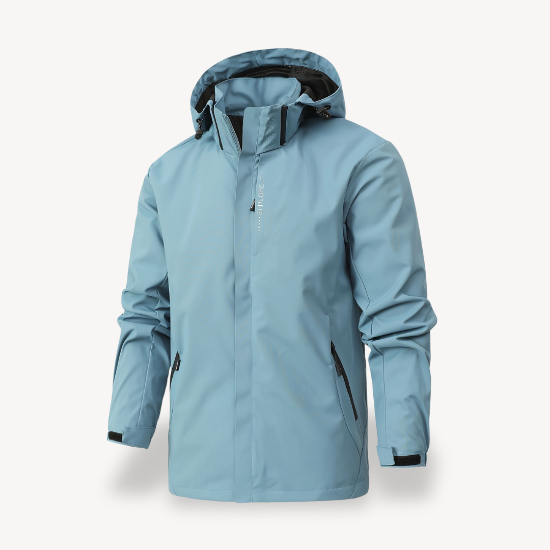 Men's Waterproof Zip Up Hooded Jacket