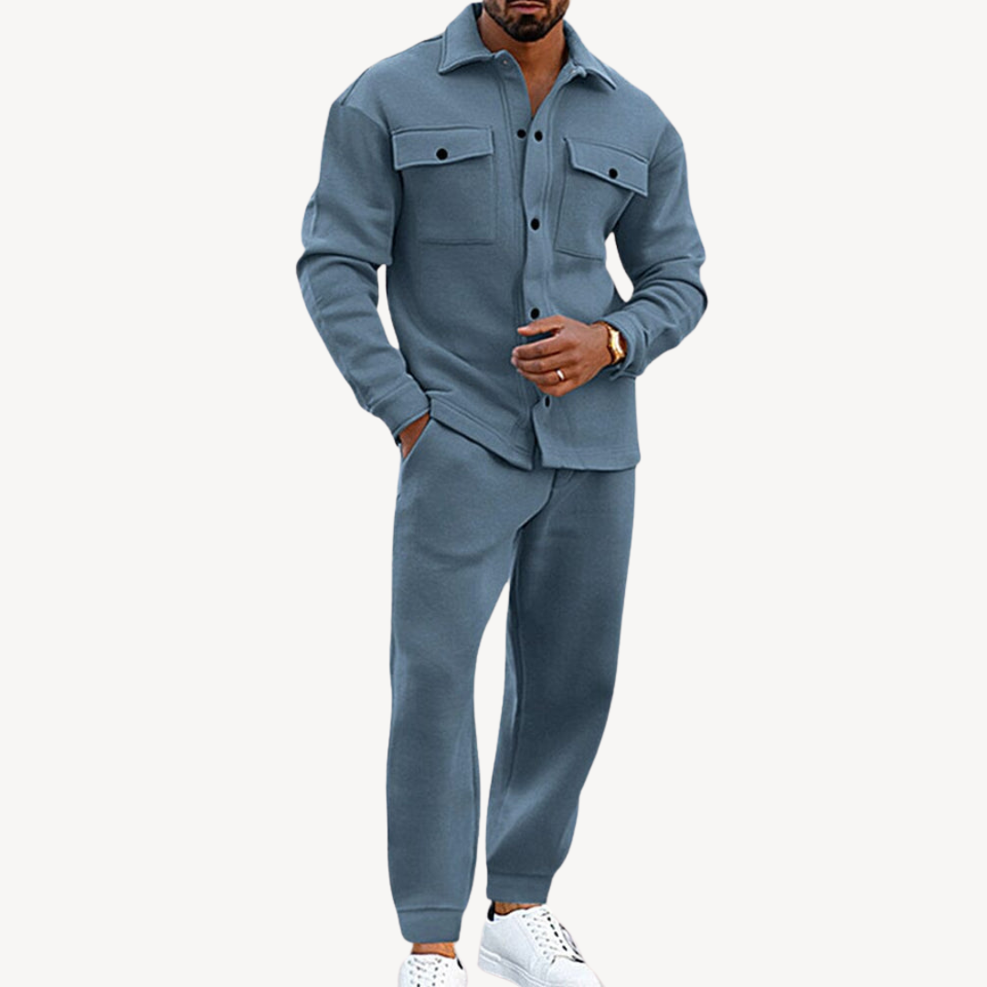 Relaxed Fit Tracksuit with Zip Jacket