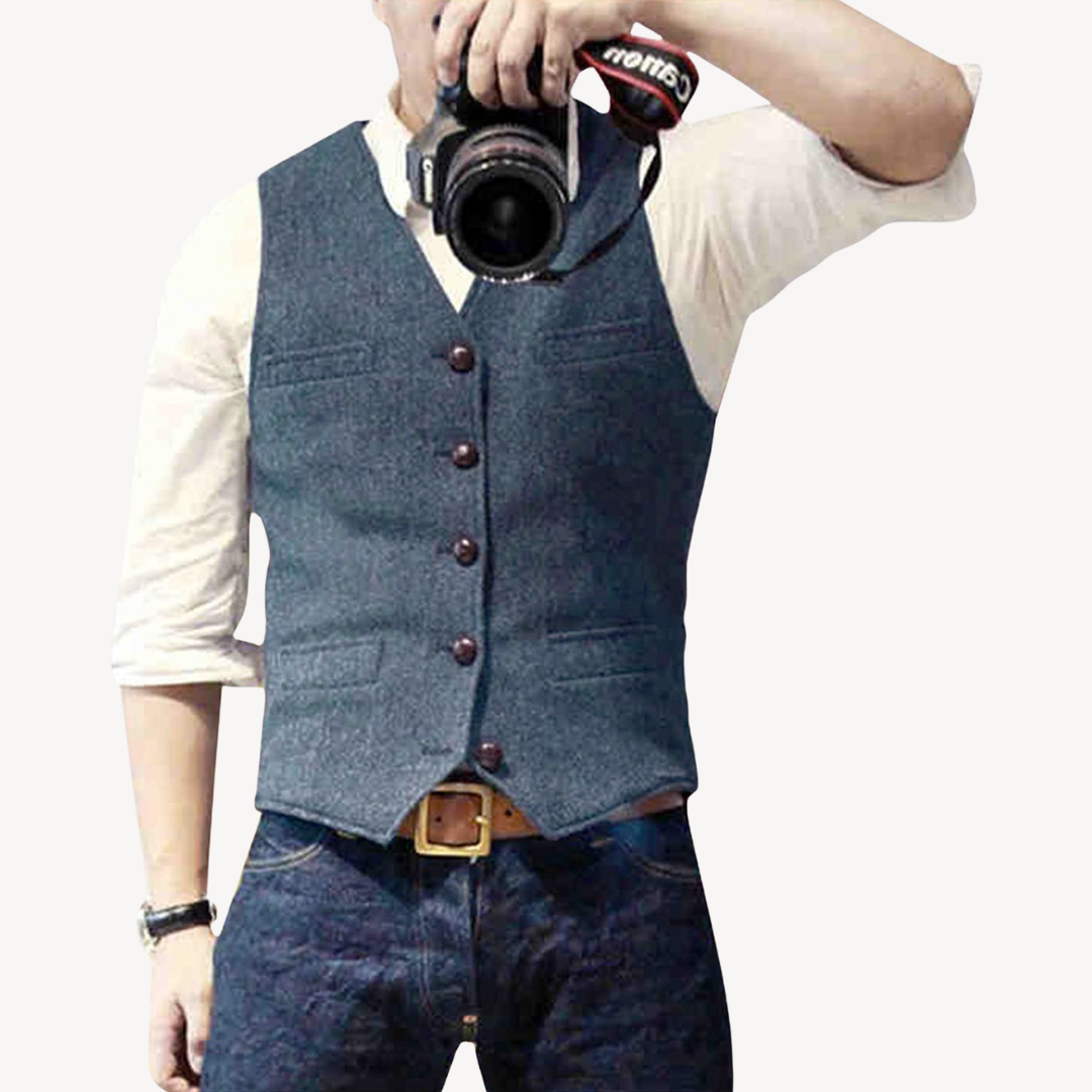 Classic Fitted Wool Waistcoat