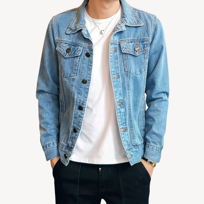 Classic Blue Jeans Jacket for Guys