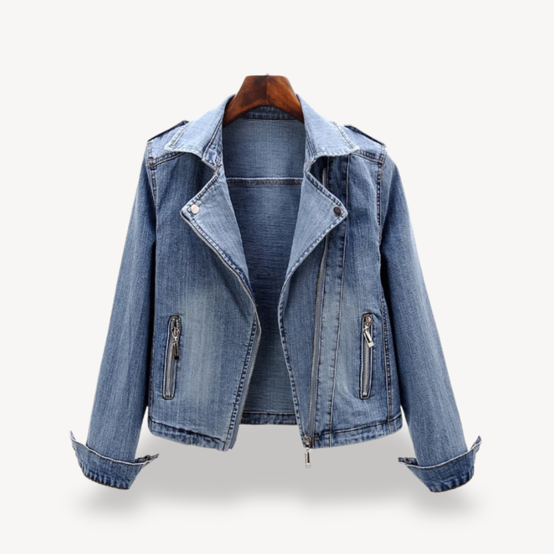Classic Ladies Blue Jeans Jacket