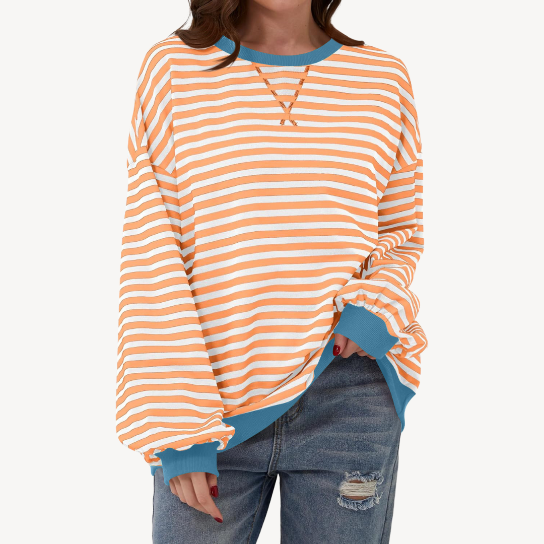 Ladies Classic Vertical Stripe Shirt