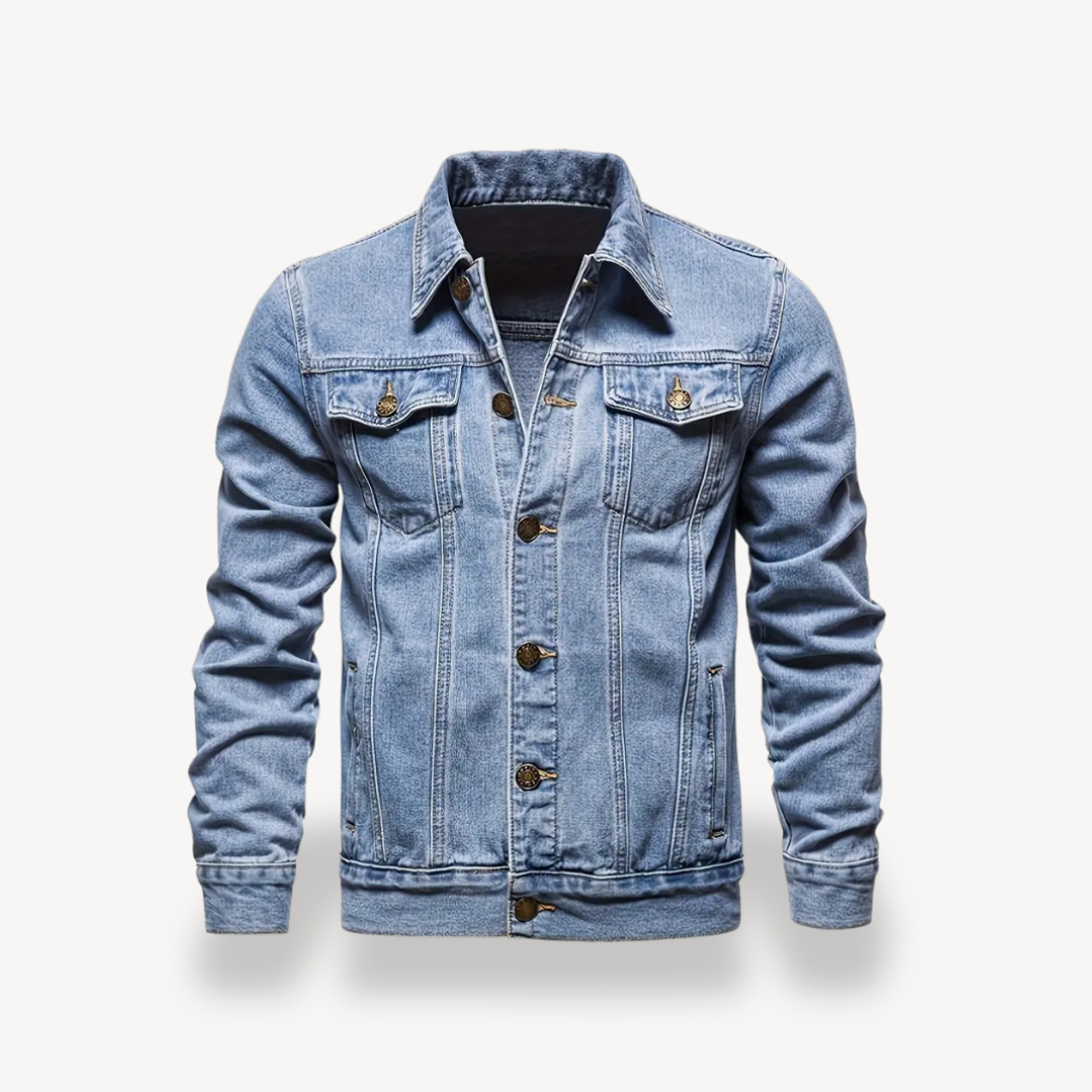 Relaxed Fit Classic Mens Denim Jacket