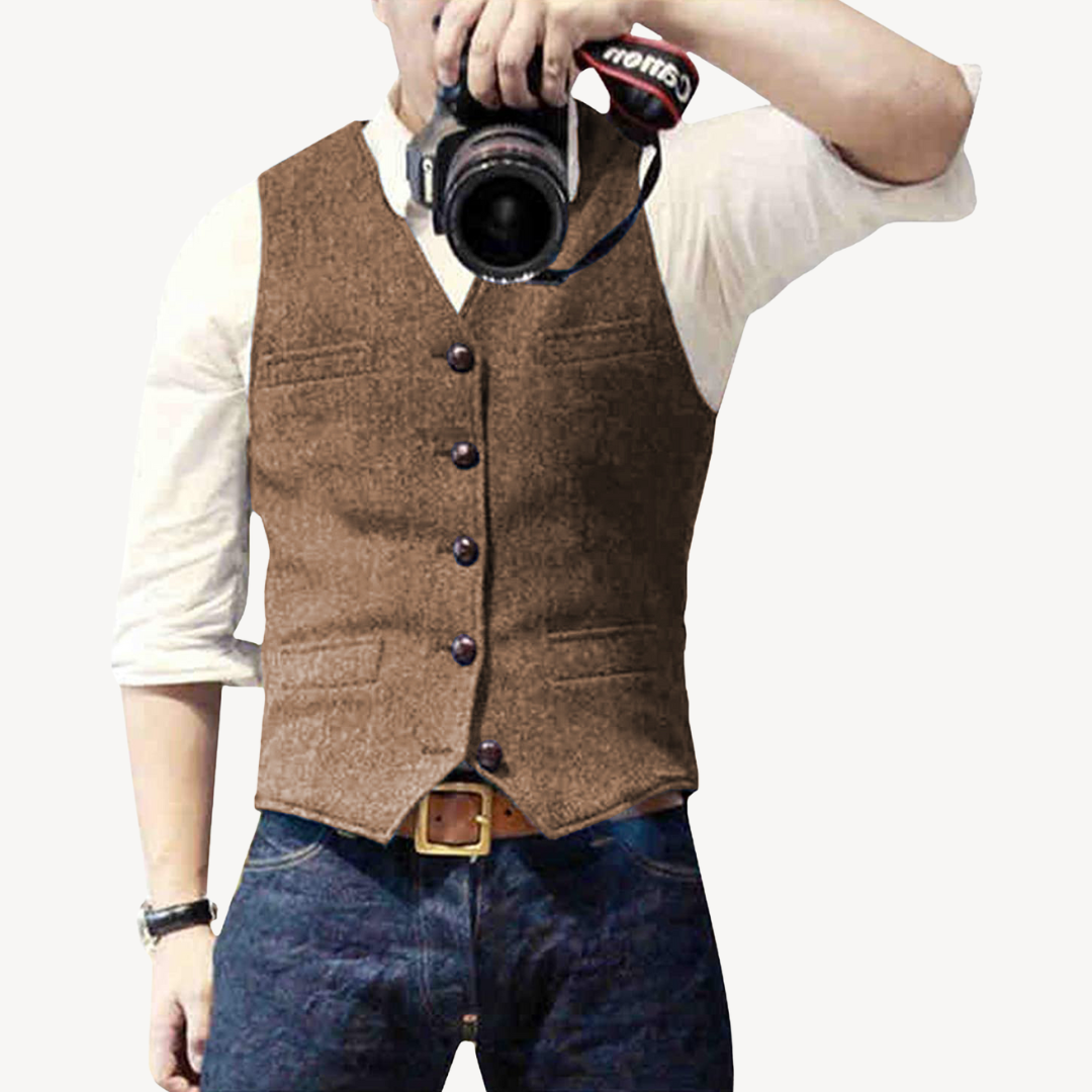 Classic Fitted Wool Waistcoat