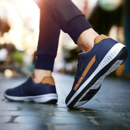 Comfortable Men's Leather Walking Shoes