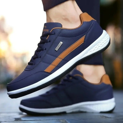 Comfortable Men's Leather Walking Shoes