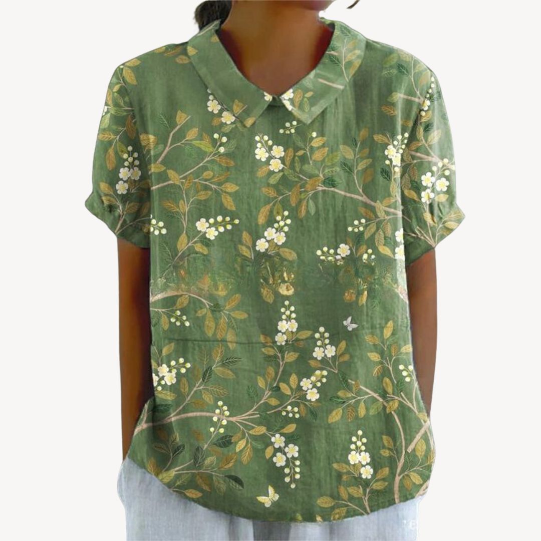 Pretty Blouse Button Front Ladies Shirt