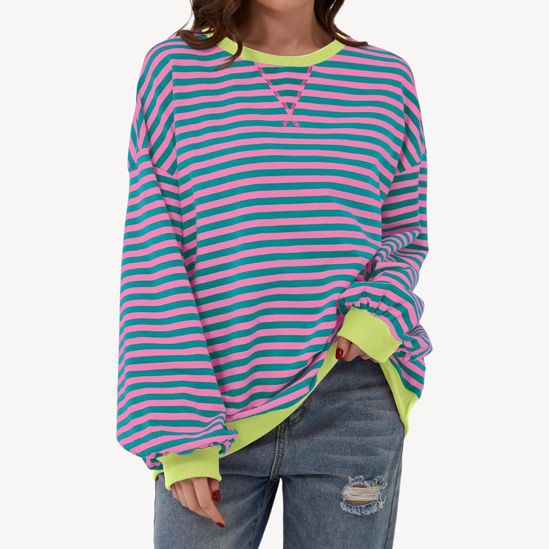 Ladies Classic Vertical Stripe Shirt