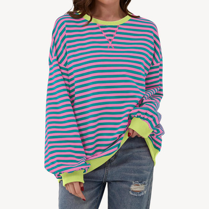 Ladies Classic Vertical Stripe Shirt
