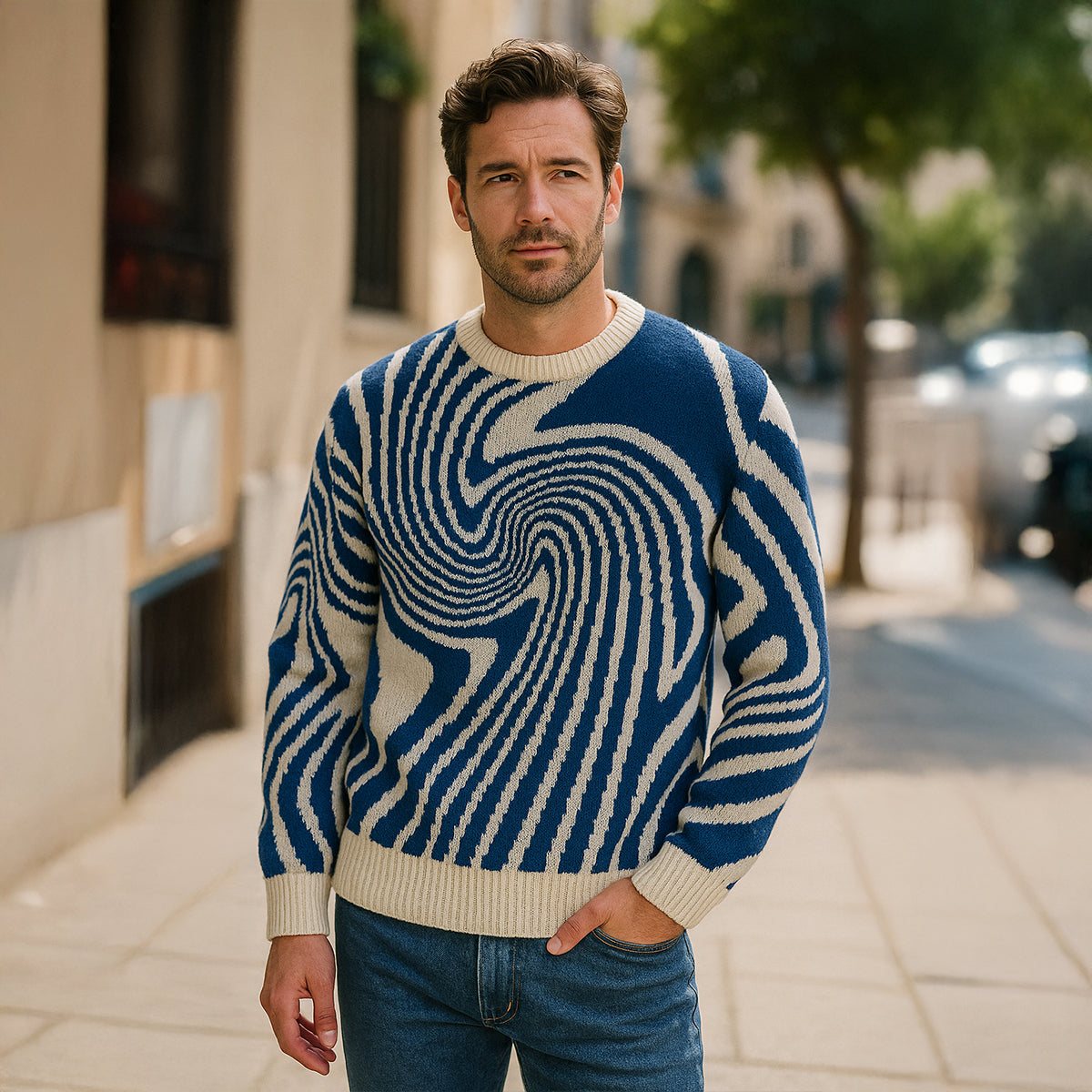 Luxury Men's Merino Wool Sweater - High Quality Knit
