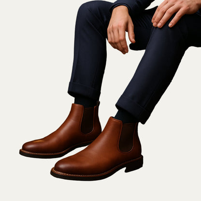 Men's Premium Soft Leather Ankle Boots