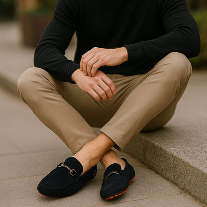 Luxury Suede Slip On Dress Loafers