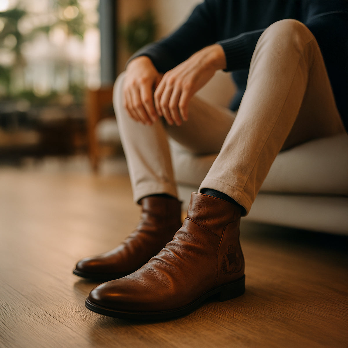 Premium Men's Chelsea Leather Ankle Boots