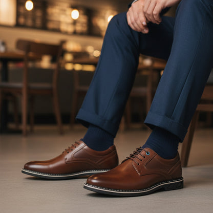 Classic Leather Mens Derby Shoes