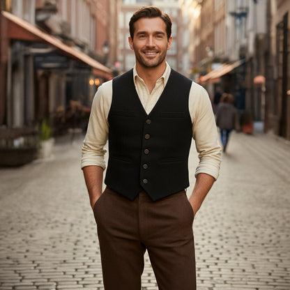 Classic Men's Quilted Waistcoat Vest