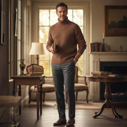Comfy Mens Thick Crew Neck Sweater