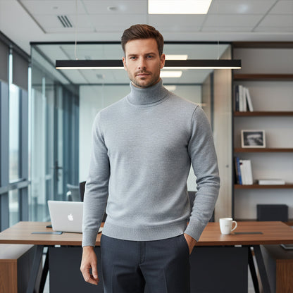 Traditional Men's Crew Neck Knitted Sweater