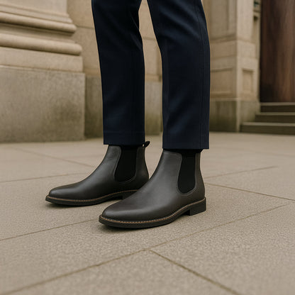 Timeless Men's Genuine Leather Chelsea Boots