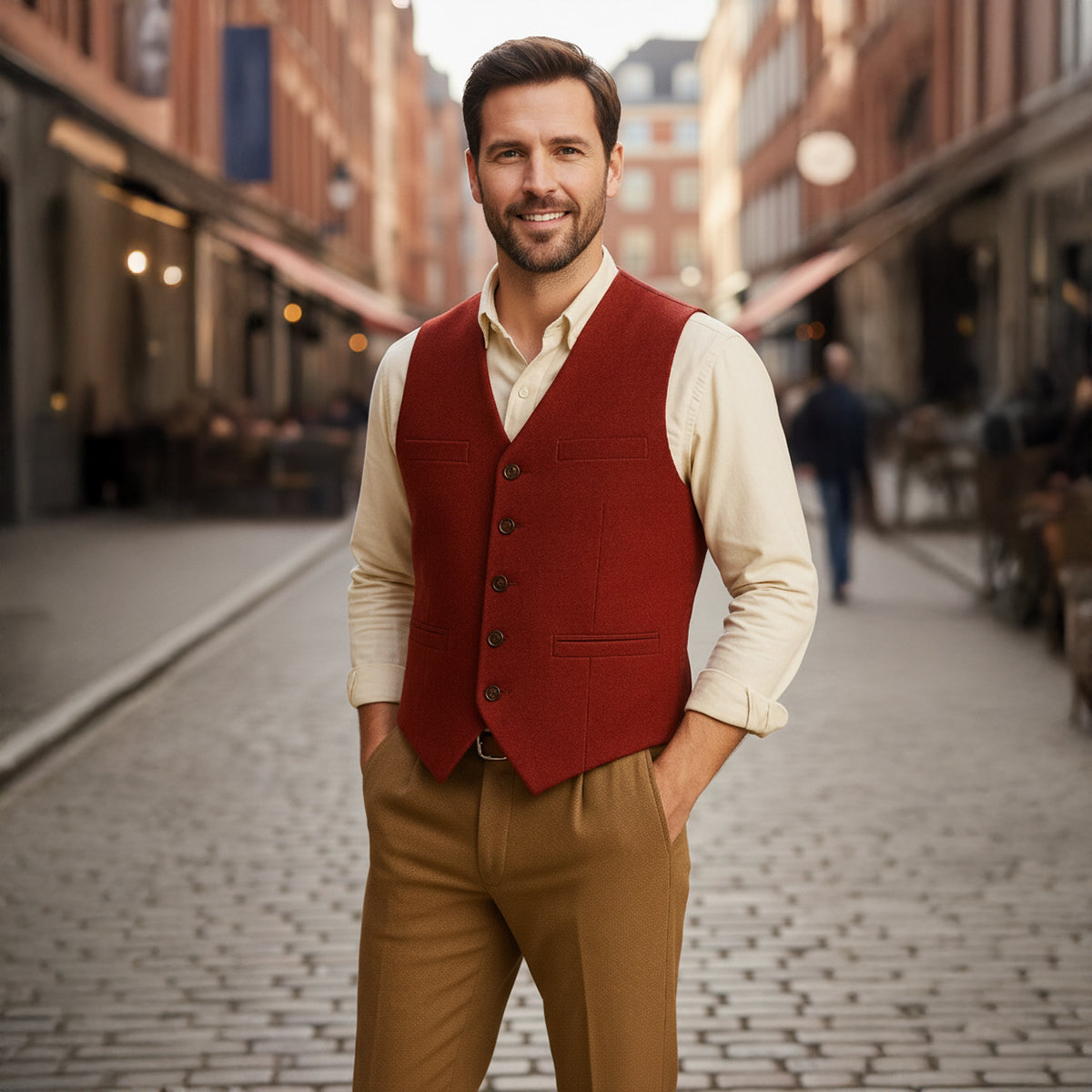Classic Men's Quilted Waistcoat Vest